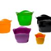 Kit de Cachepôs Plásticos - 5 vasos - várias cores - Plastpot - Imagem 3