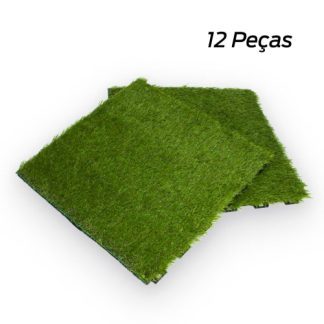 Piso Modular com Grama 12 peças